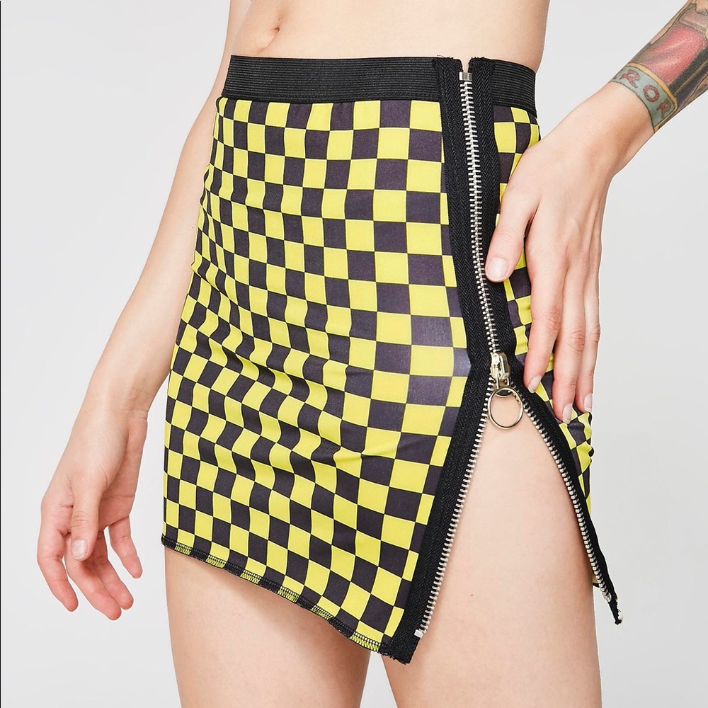 Checkered Mini Skirt